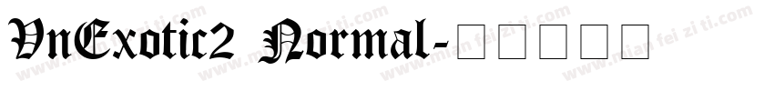 VnExotic2 Normal字体转换
